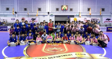 สโมสรฟุตซอลกรมทางหลวง มอบอุปกรณ์กีฬาให้กับนักฟุตซอลโรงเรียนโพธิสารพิทยากร สโมสรฟุตซอลกรมทางหลวง มอบอุปกรณ์กีฬาให้กับนักฟุตซอลโรงเรียนโพธิสารพิทยากร